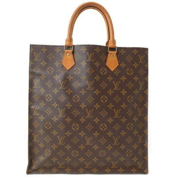 Louis Vuitton Monogram Sac Plat Tote Bag - Picture 1 of 8